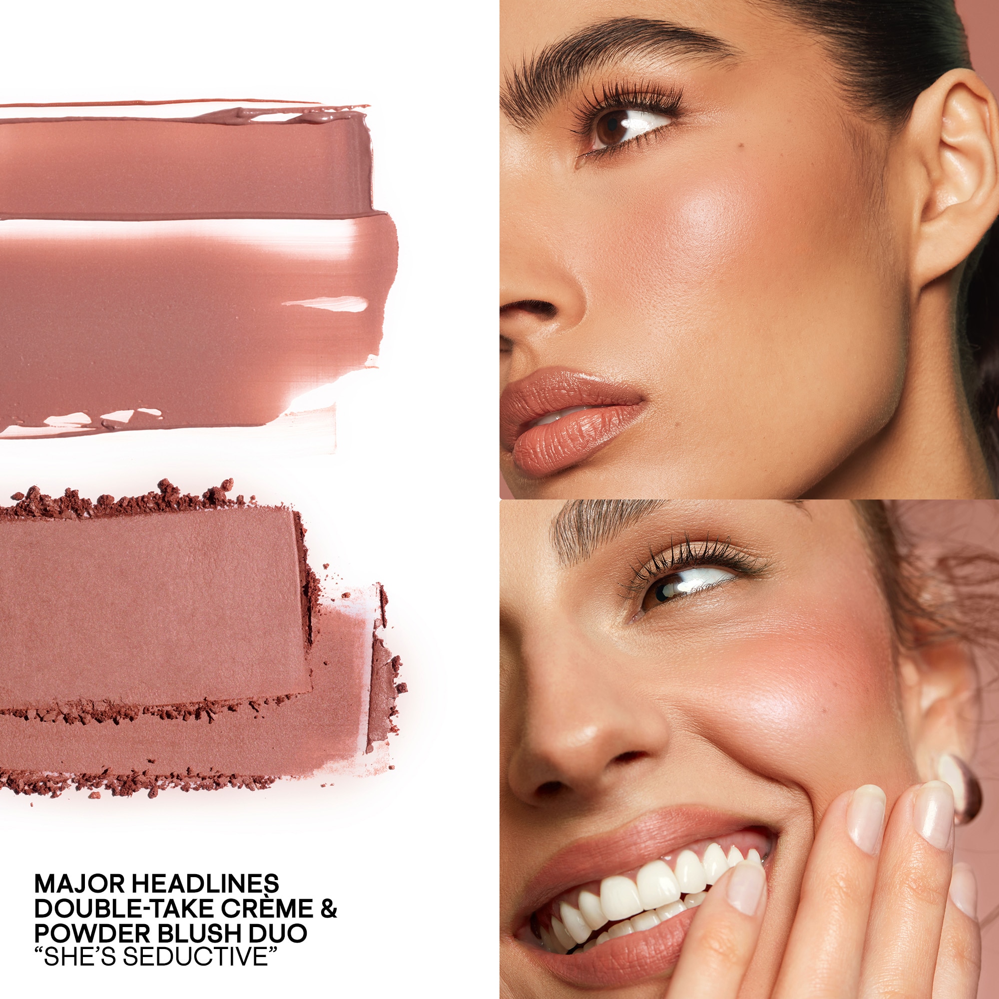 MAJOR HEADLINES DOUBLE-TAKE CRÈME & POWDER BLUSH DUO (DÚO DE RUBOR)